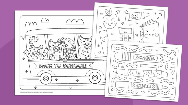Back to School Coloring Pages Feature