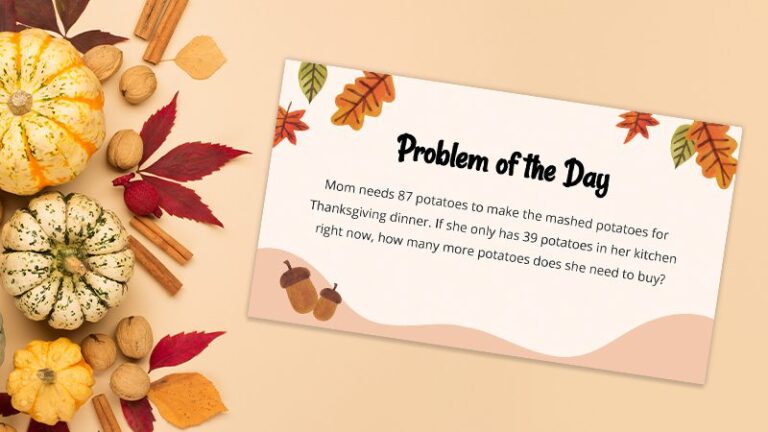 Thanksgiving Math Problems